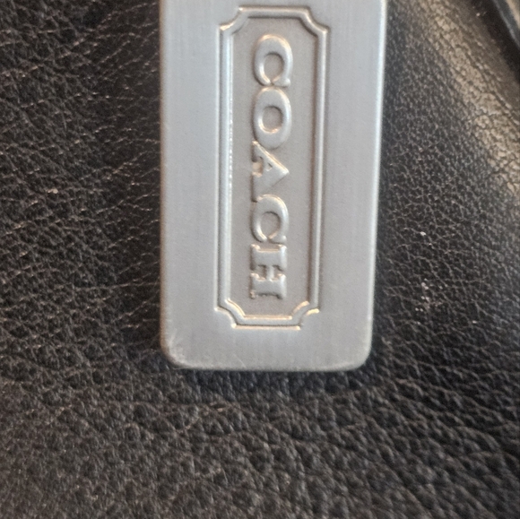 EUC Mini Coach Black Leather Shoulder Bag - Picture 4 of 10